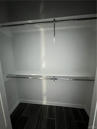 a close view of closet