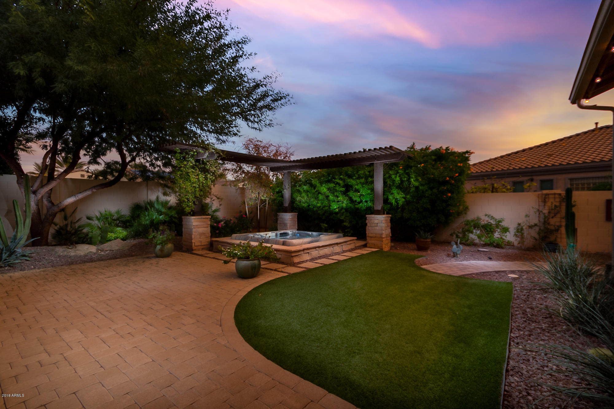 4647 North Aldea Road East Litchfield Park, AZ 85340 - Photo 28 of 31 Raised Heated Spa and Ramada