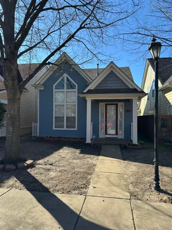 a front view of a house