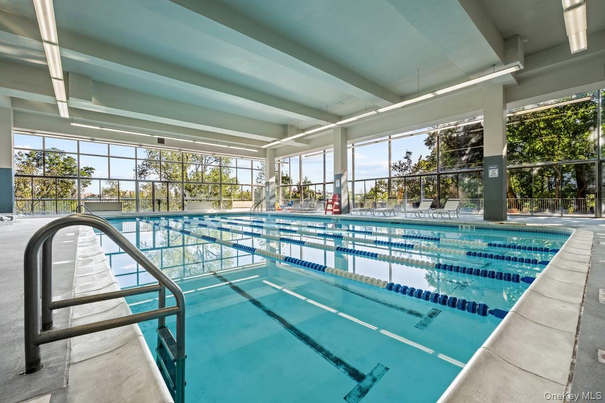 2500 Johnson Avenue North, Unit 2NP Bronx, NY 10463 - Photo 37 of 45 Indoor pool featuring a patio