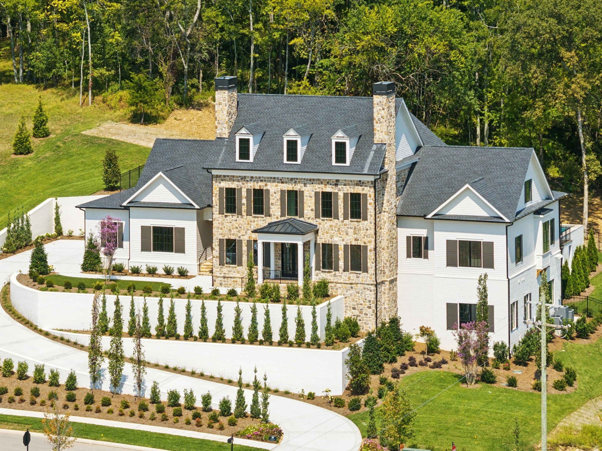 8101 Heirloom Boulevard College Grove, TN 37046 - Photo 75 of 81 front view of a house with a yard