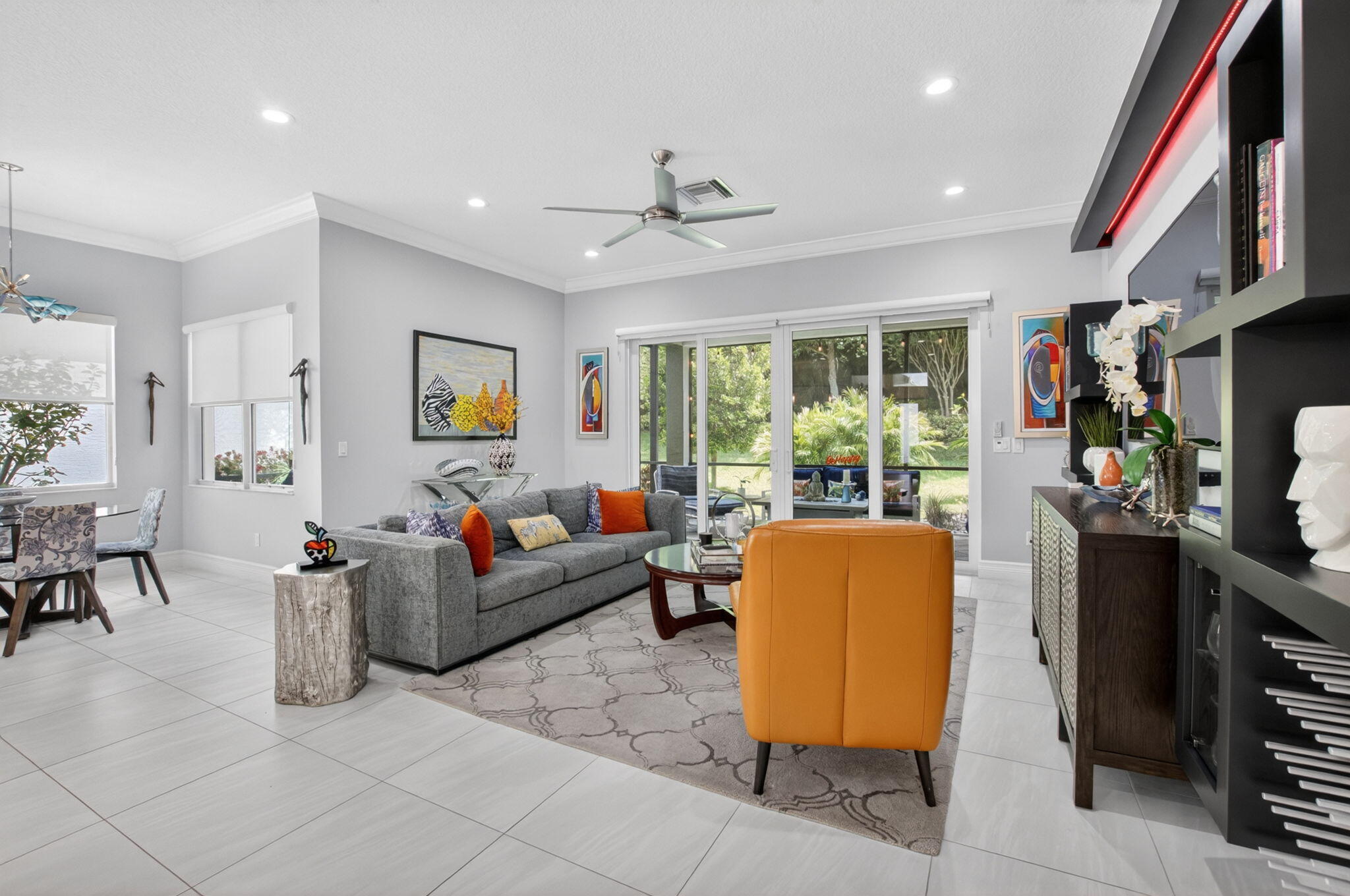 8263 Arabian Range Road Boynton Beach, FL 33473 - Photo 26 of 52 a living room with furniture and a flat screen tv