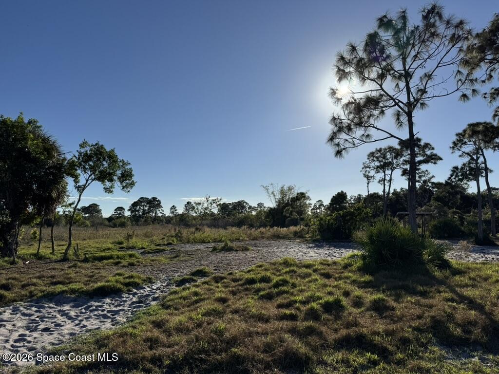 4865 Sand Point Road Grant, FL 32949 - Photo 16 of 18 a view of a garden with a tree