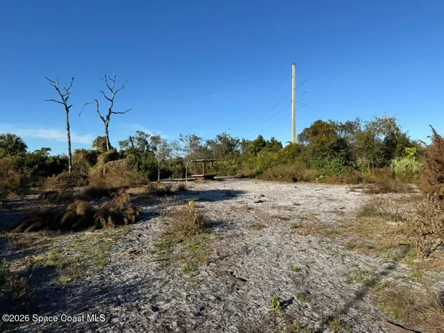 a view of a lake from a yard