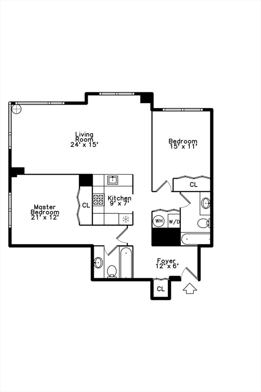 10 Museum Way, Unit 1322 Cambridge, MA 02141 - Photo 15 of 30 a picture of a floor plan
