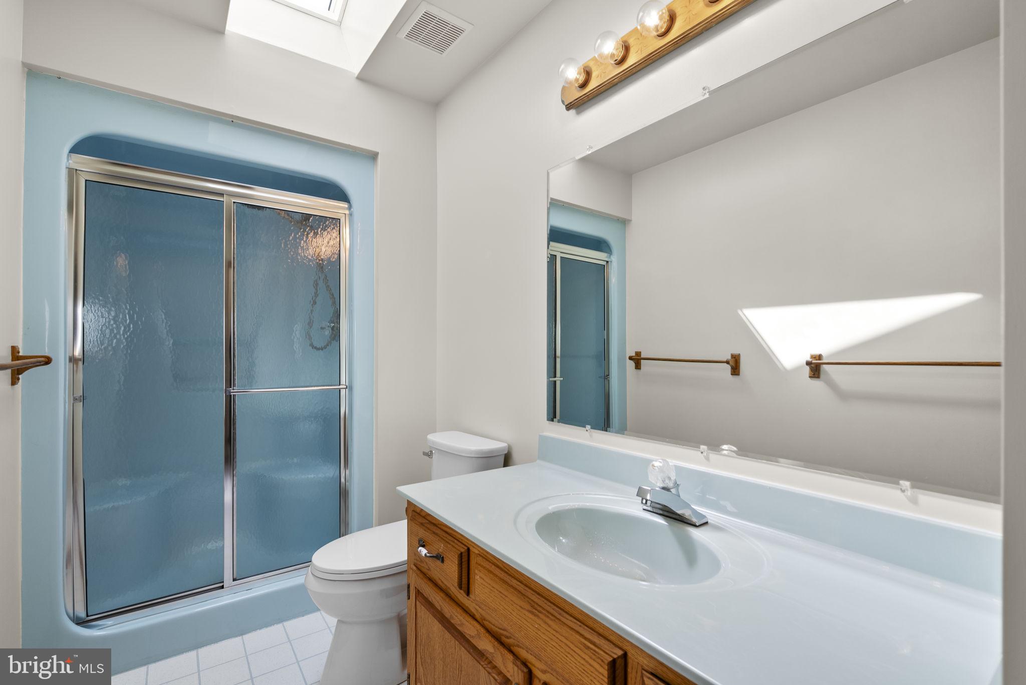 9224 Ball Road Ijamsville, MD 21754 - Photo 31 of 56 a bathroom with a sink and a mirror