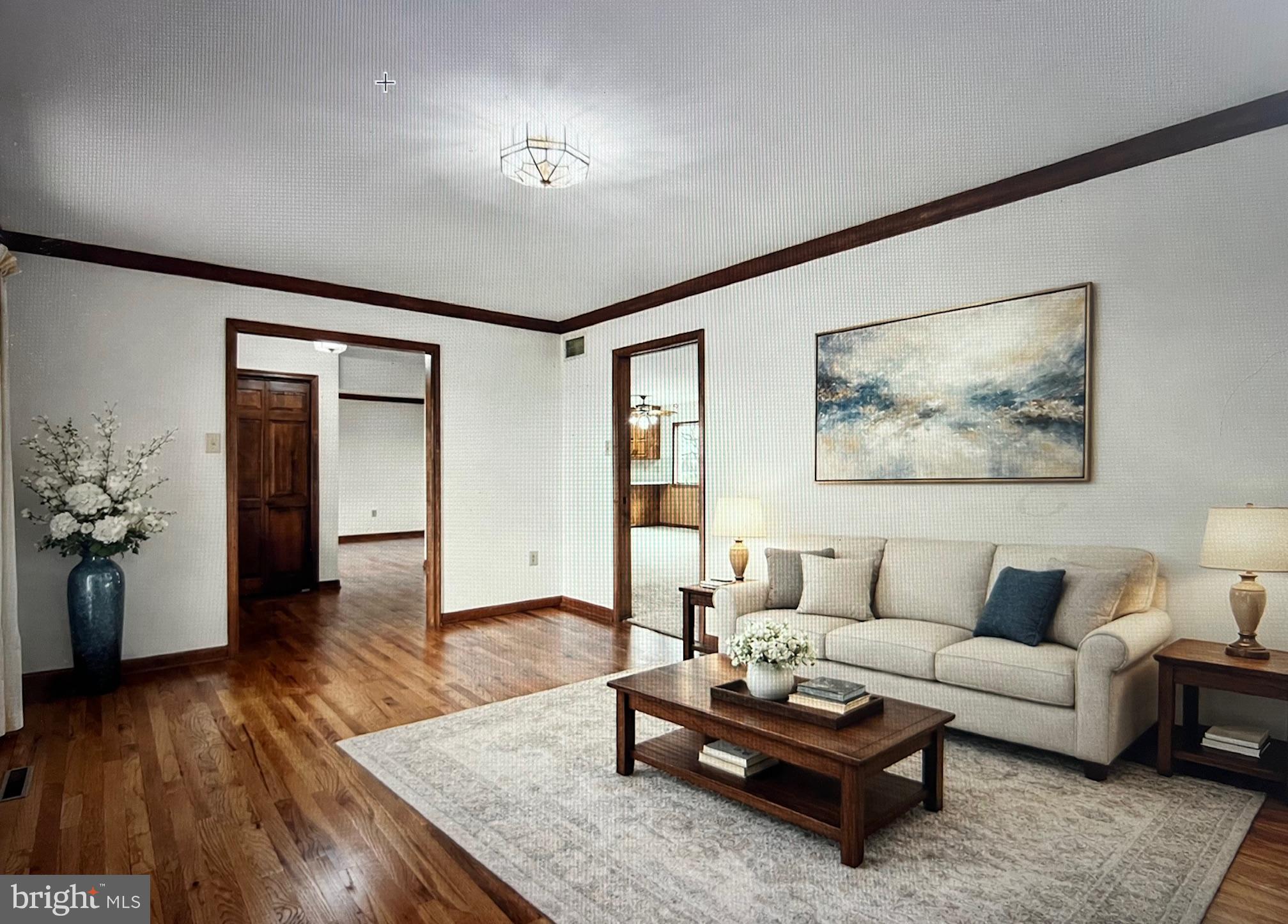 9224 Ball Road Ijamsville, MD 21754 - Photo 10 of 56 a living room with furniture and wooden floor