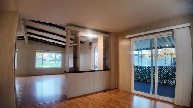 a view of empty room and window