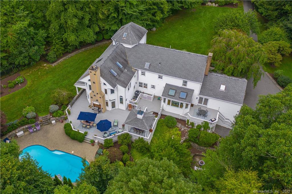 266 Thunder Lake Road Wilton, CT 06897 - Photo 1 of 1 Two private acres on a wonderful cul-de-sac, 3 finished floors, 2 home offices and 1 fabulous POOL!