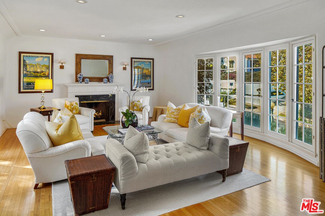 10614 Le Conte Avenue Los Angeles, CA 90024 - Photo 1 of 33 a living room with furniture and a fireplace