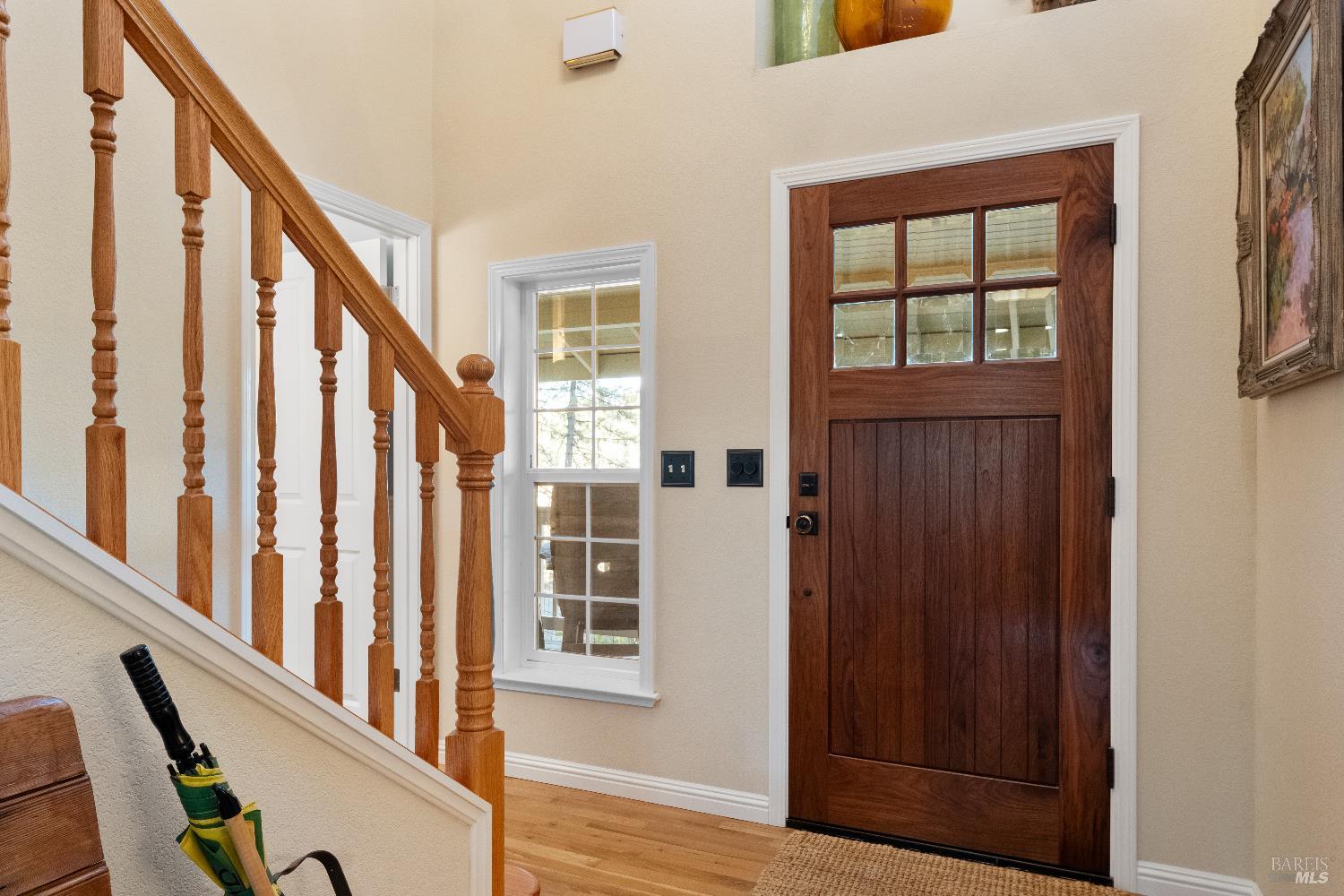 5701 Ridgewood Road Willits, CA 95490 - Photo 9 of 84 a view of an entryway with wooden floor and windows