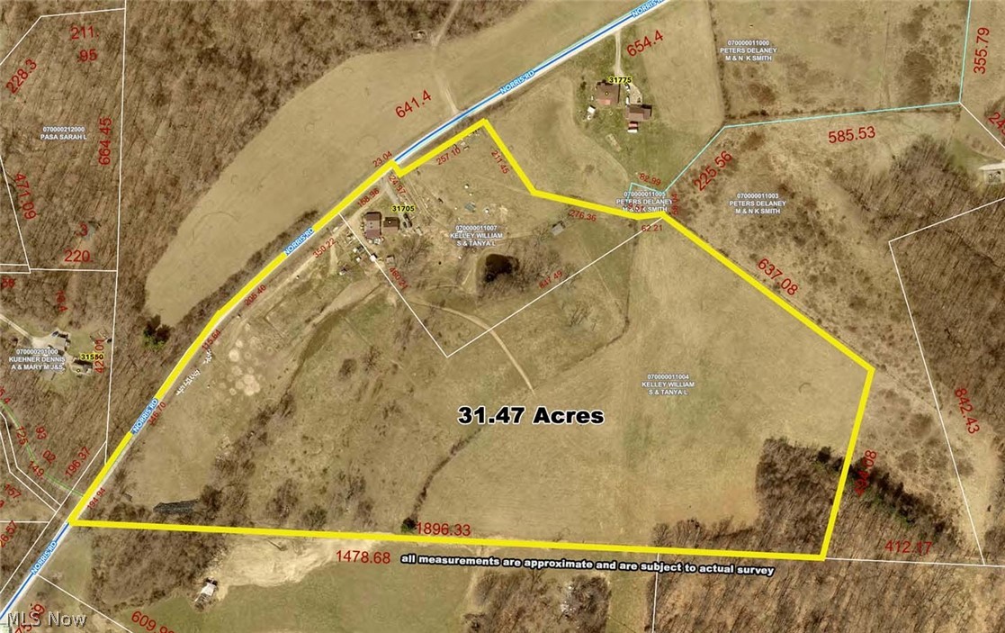 31705 Norris Road Tippecanoe, OH 44699 - Photo 49 of 49 Aerial overview of property's location featuring property parcel outlined