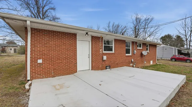 a backyard of a house