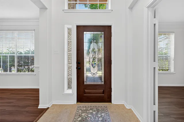 a view of an entryway door