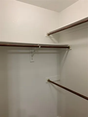 a close view of closet