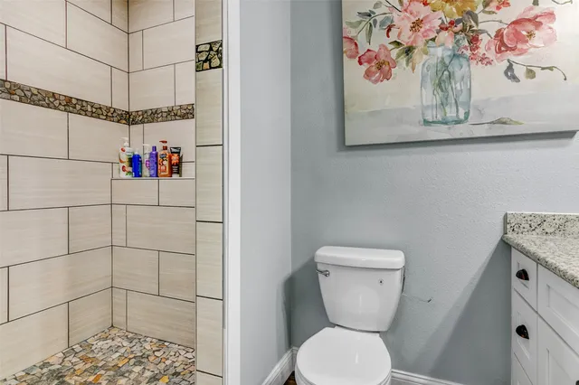 a bathroom with a toilet and a sink