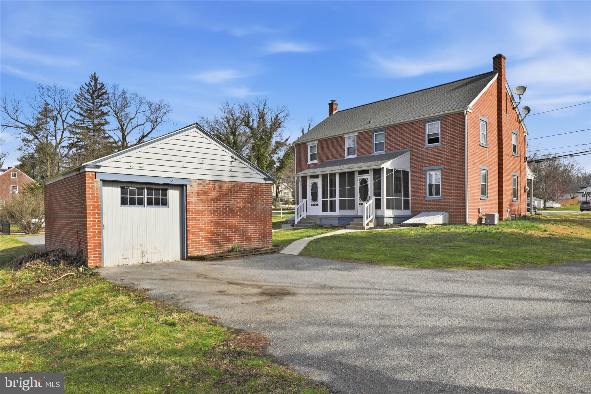 1632 Lampeter Road Lancaster, PA 17602 - Photo 35 of 46 a front view of a house with a garden and yard