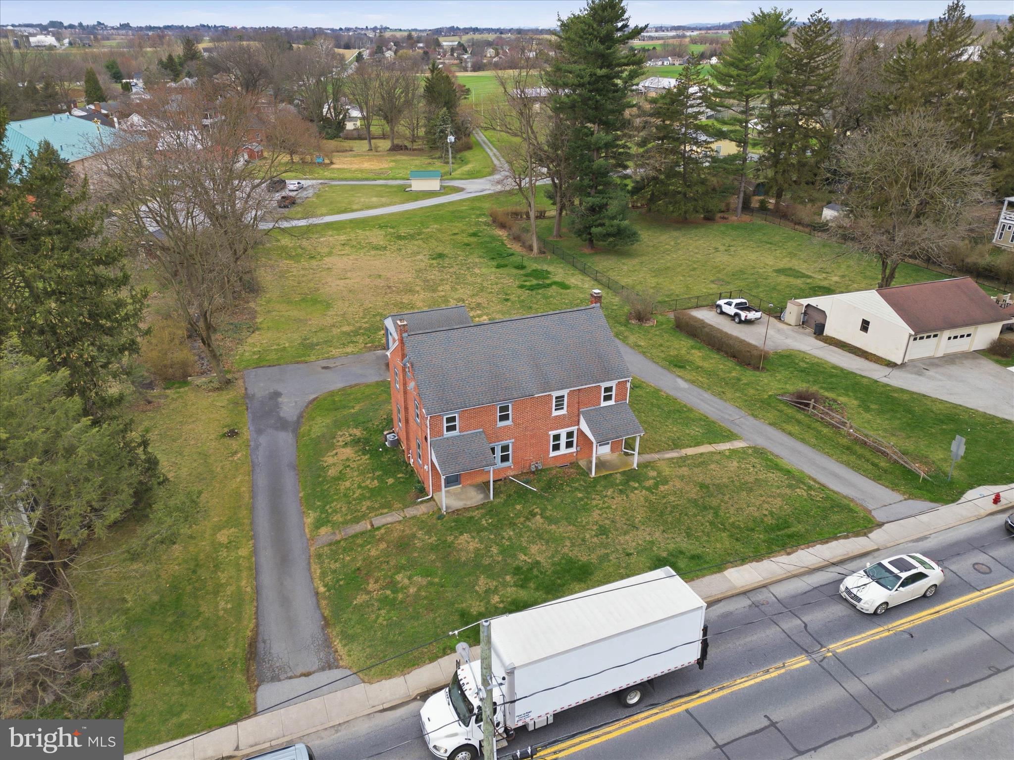 1632 Lampeter Road Lancaster, PA 17602 - Photo 7 of 46 an aerial view of a house with a yard