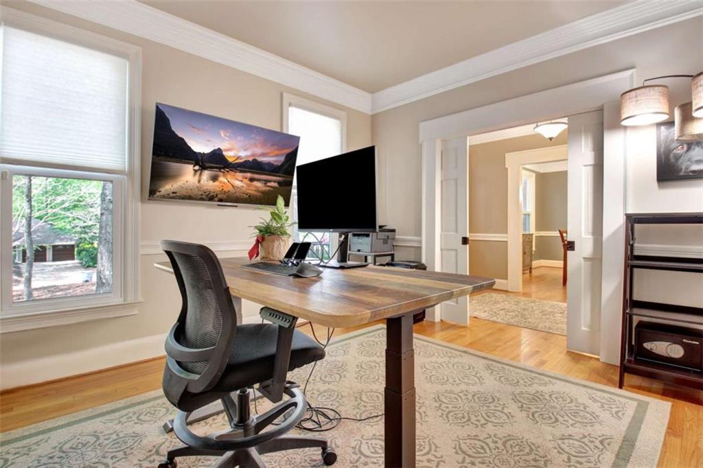 110 Sandtrap Ridge Peachtree City, GA 30269 - Photo 6 of 85 a view of a livingroom with furniture and a flat screen tv