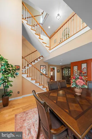 a kitchen with large windows