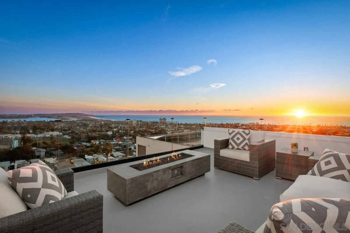 1237 Van Nuys Street San Diego, CA 92109 - Photo 3 of 32 a view of a terrace with couches and city view