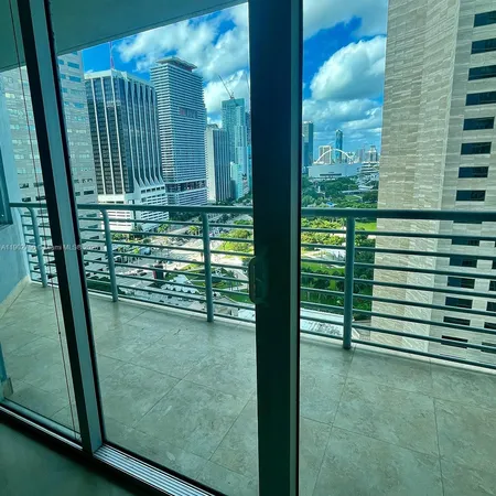 a view of city from a balcony