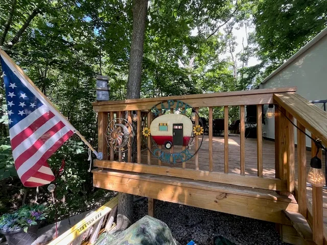 a view of a house with patio