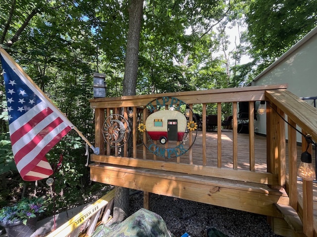 2795 East 28th Road Marseilles, IL 61341 - Photo 35 of 73 a view of a balcony with chairs