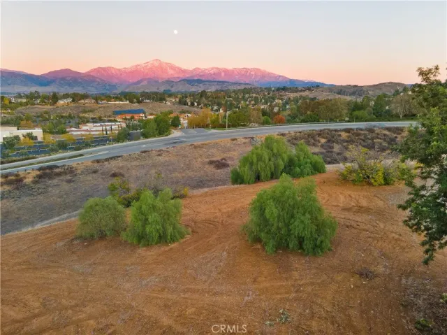 a view of a lake with a mountain