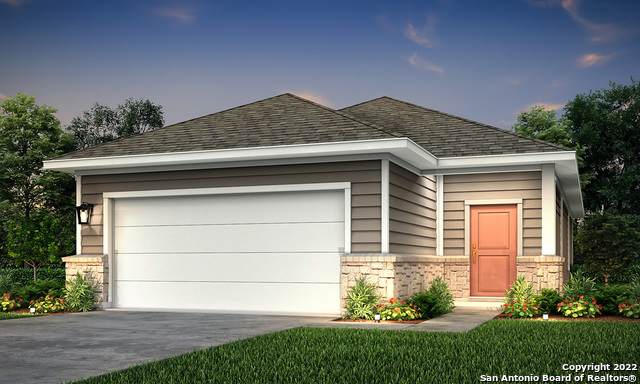 158 Canopy Oak Road New Braunfels, TX 78130 - Photo 1 of 1 a front view of a house with a yard and garage