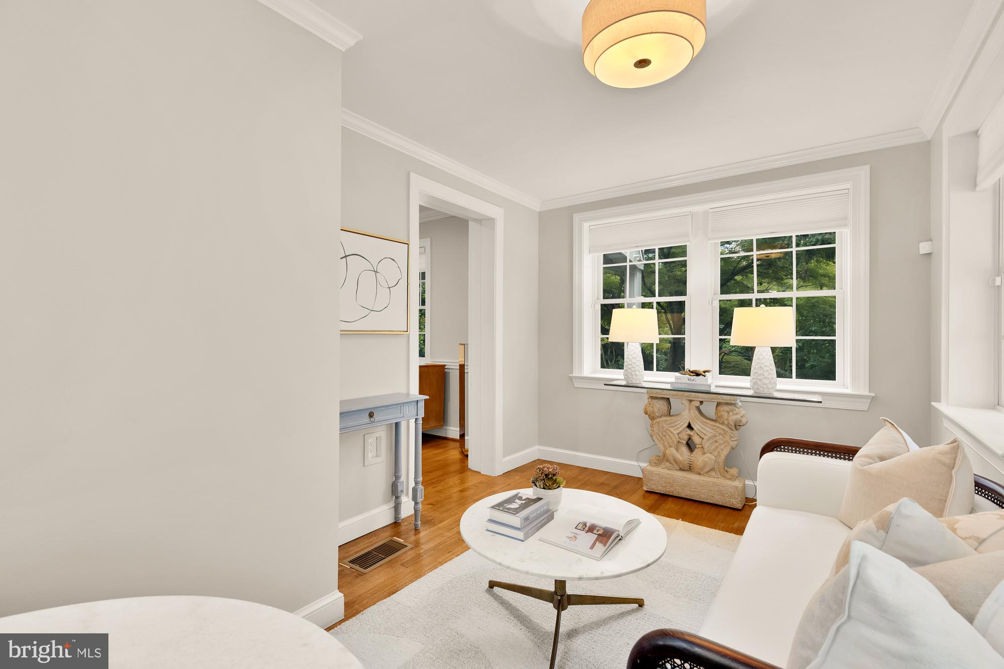 6038 Fort Hunt Road Alexandria, VA 22307 - Photo 12 of 49 a view of a dining room with furniture window and outside view