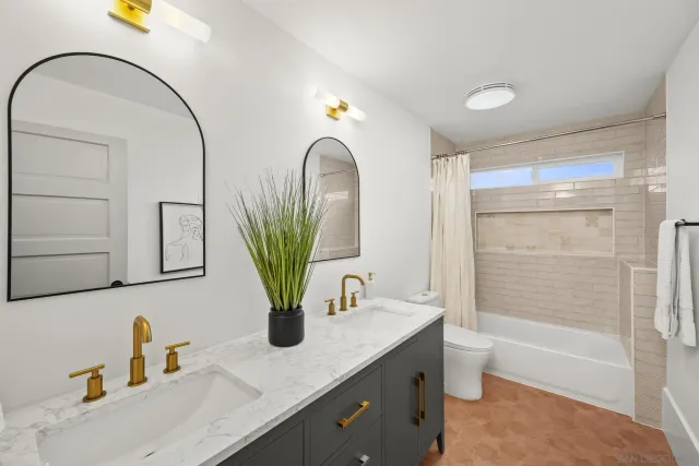 a view of a hallway with a bedroom