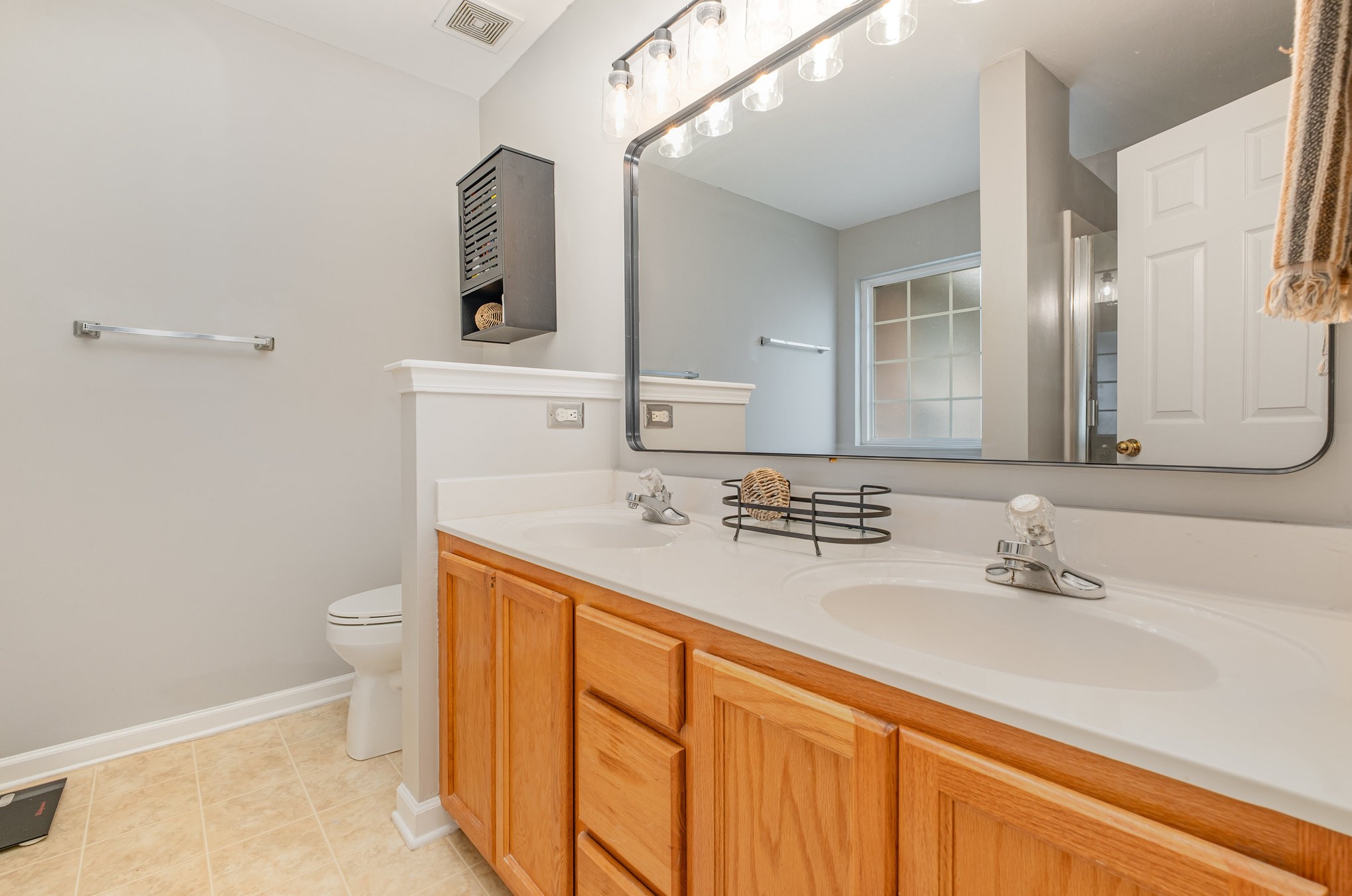 1312 Chapman Court Spring Hill, TN 37174 - Photo 14 of 27 a bathroom with a sink a toilet and mirror