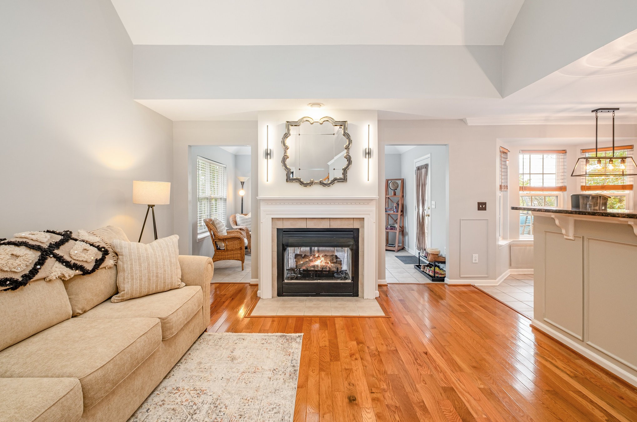 1312 Chapman Court Spring Hill, TN 37174 - Photo 5 of 27 a living room with furniture and a fireplace