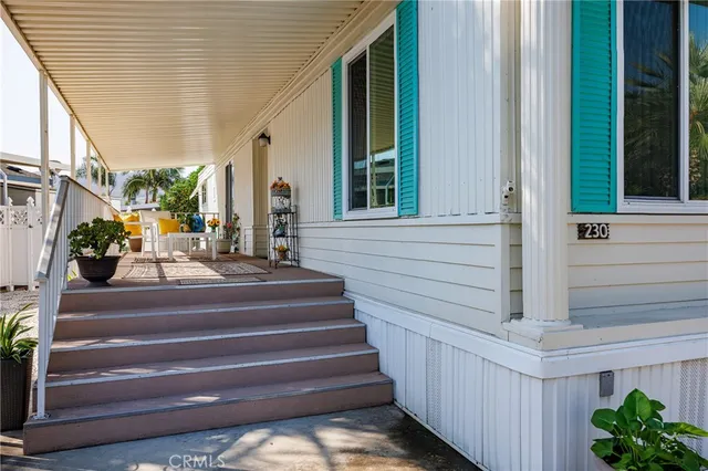 a view of building with stairs