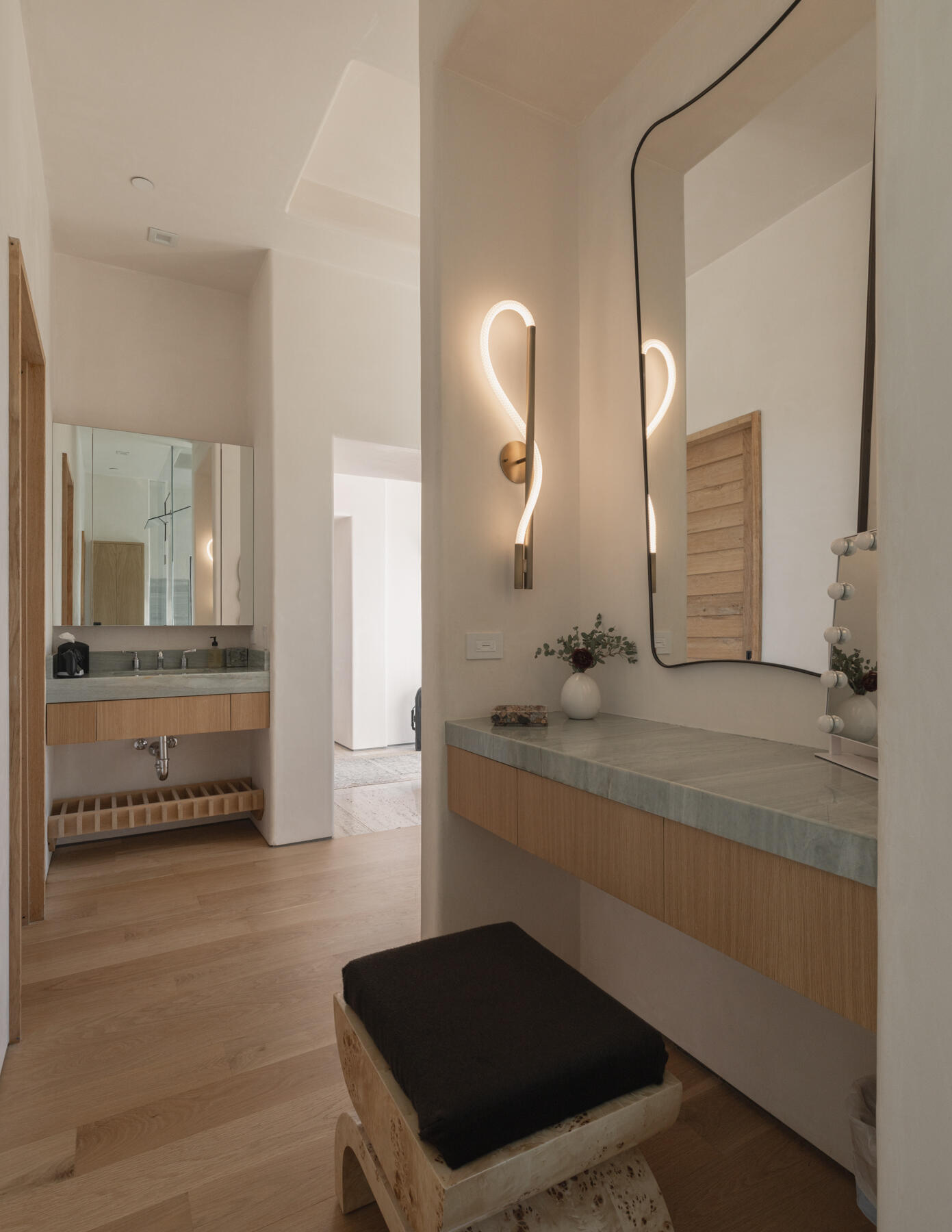 4160 La Ladera Road Santa Barbara, CA 93110 - Photo 28 of 63 a bathroom with a sink and a mirror