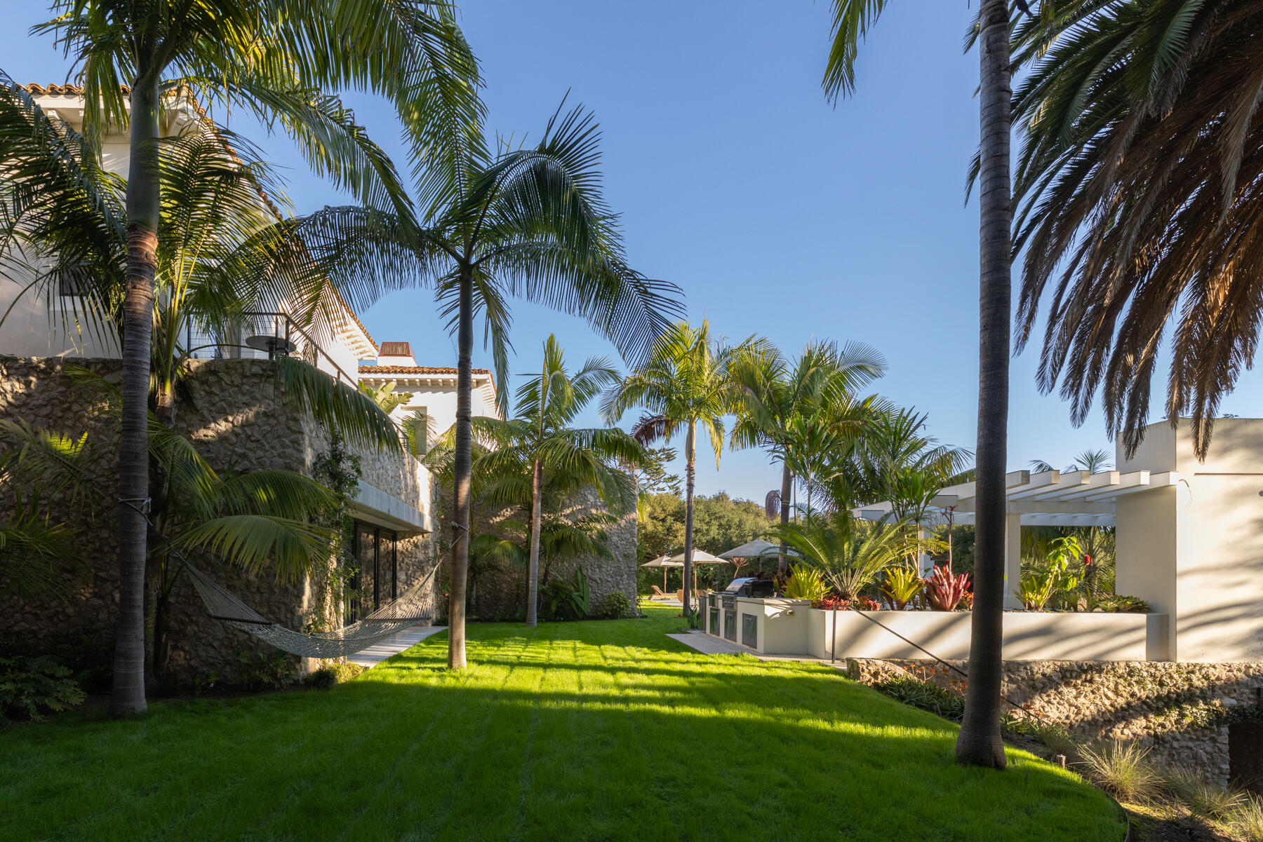 4160 La Ladera Road Santa Barbara, CA 93110 - Photo 42 of 63 a view of a palm trees in front of a house