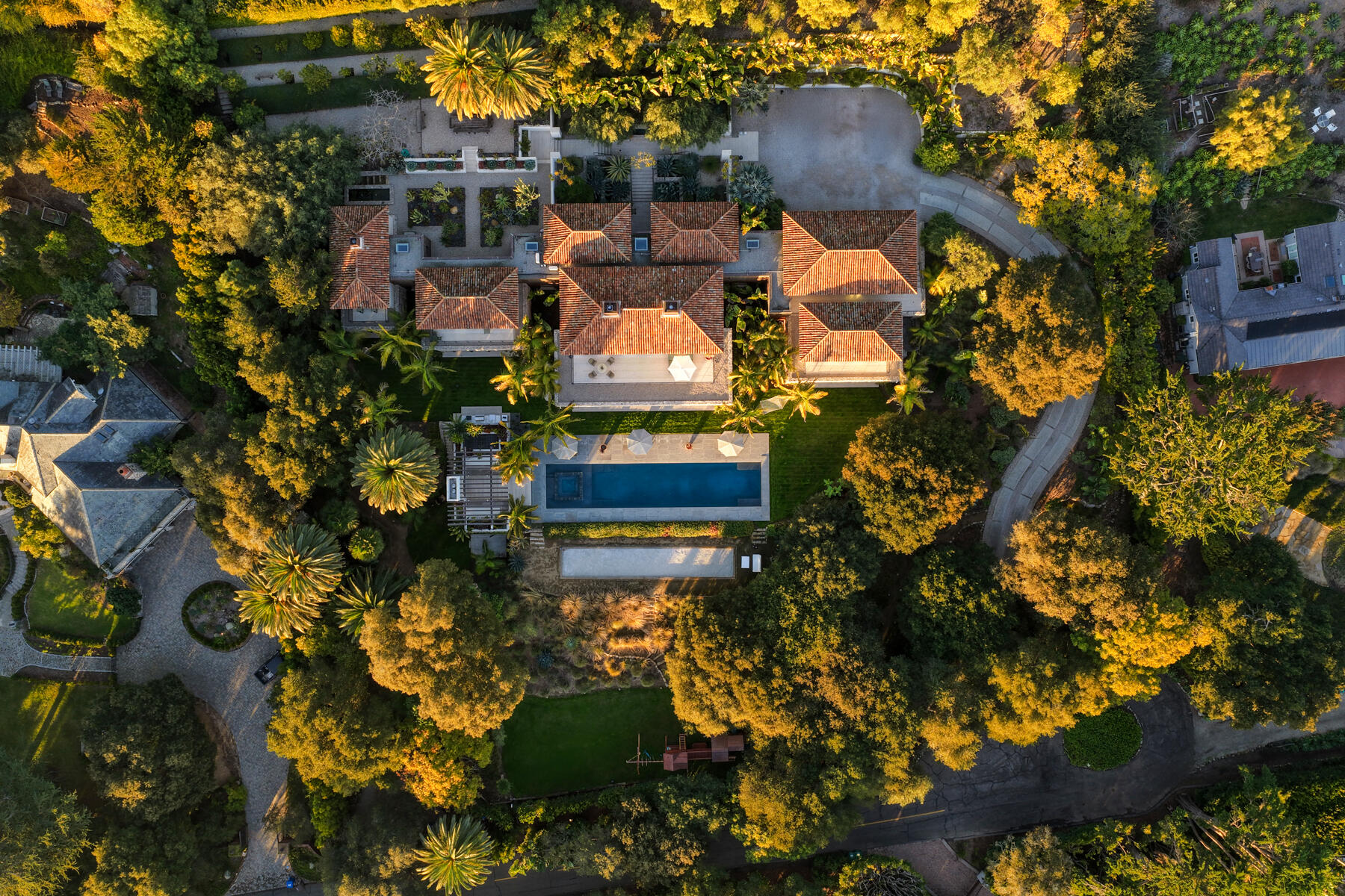 4160 La Ladera Road Santa Barbara, CA 93110 - Photo 50 of 63 a backyard of a house with lots of green space