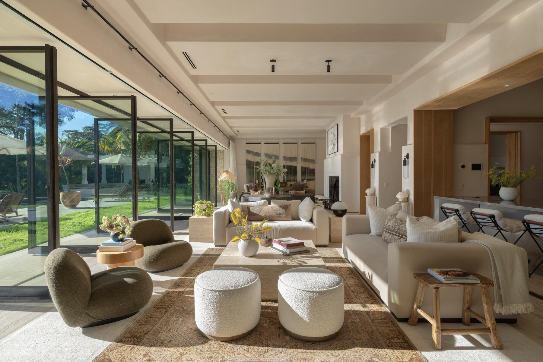 4160 La Ladera Road Santa Barbara, CA 93110 - Photo 10 of 63 a living room with furniture and a large window