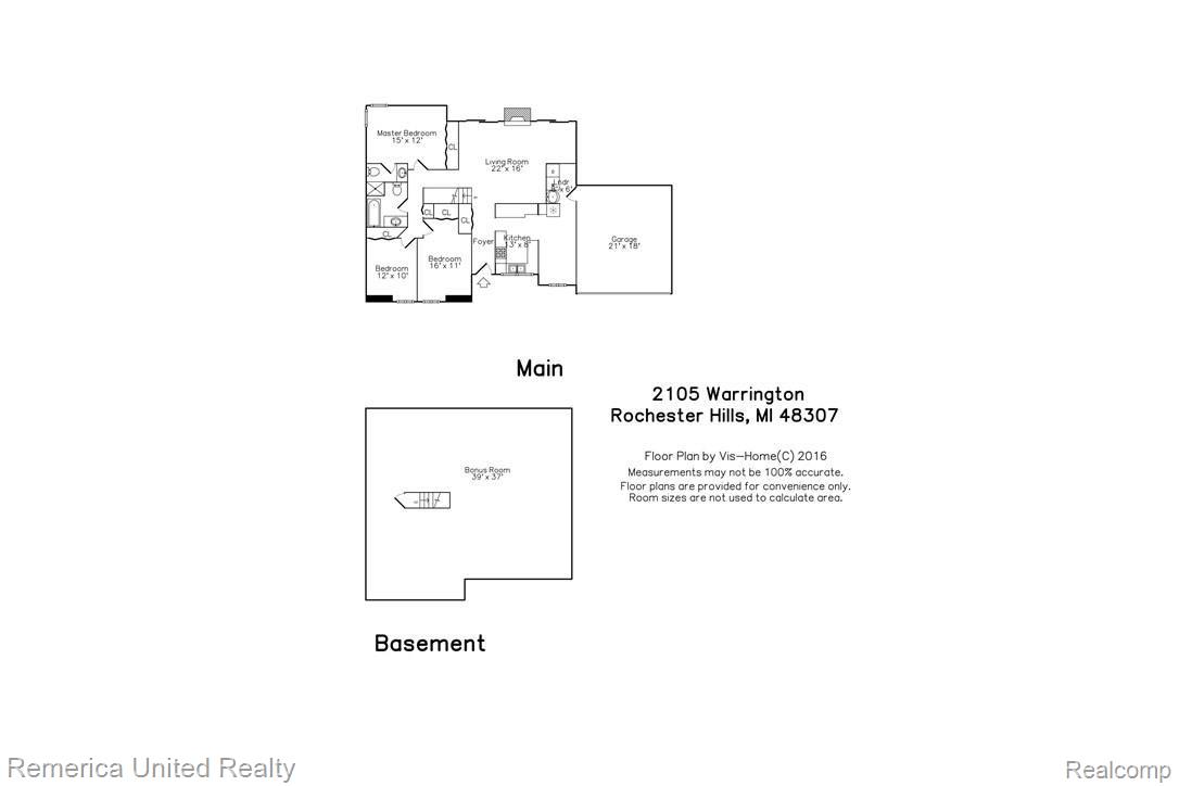 2105 Warrington Road Rochester, MI 48307 - Photo 36 of 36 plan_floorhc.jpg