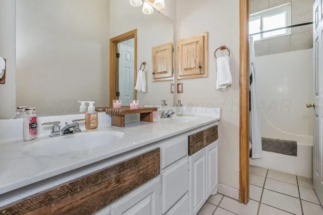 a utility room with cabinets