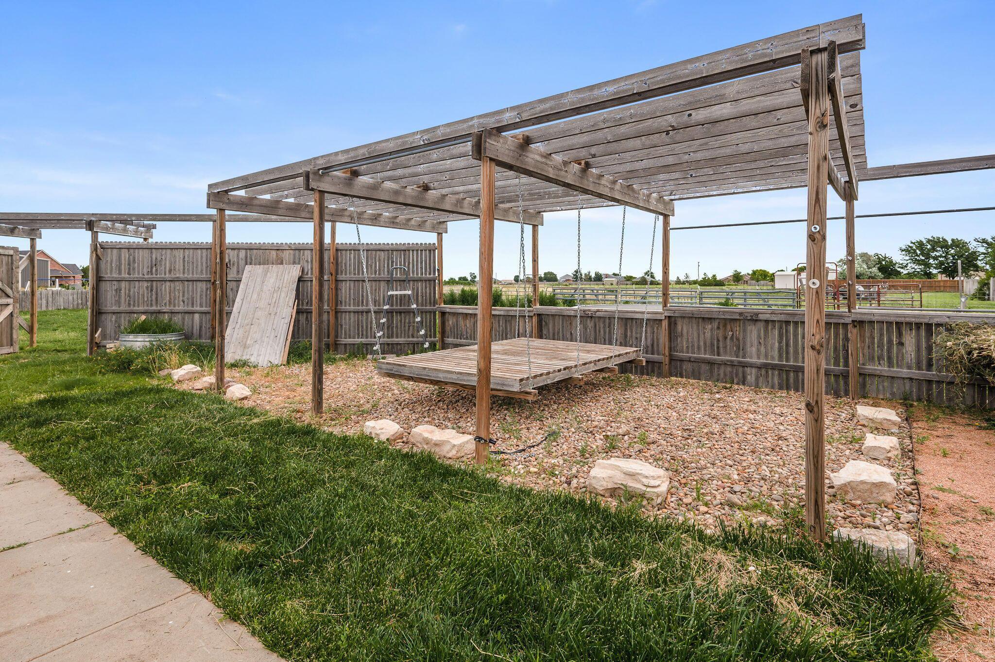 620 Lantana Road Bushland, TX 79124 - Photo 23 of 34 a view of a backyard with sitting area