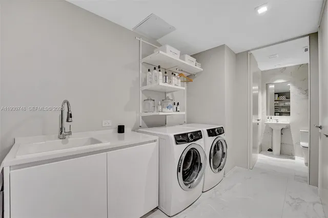 a living room with large windows