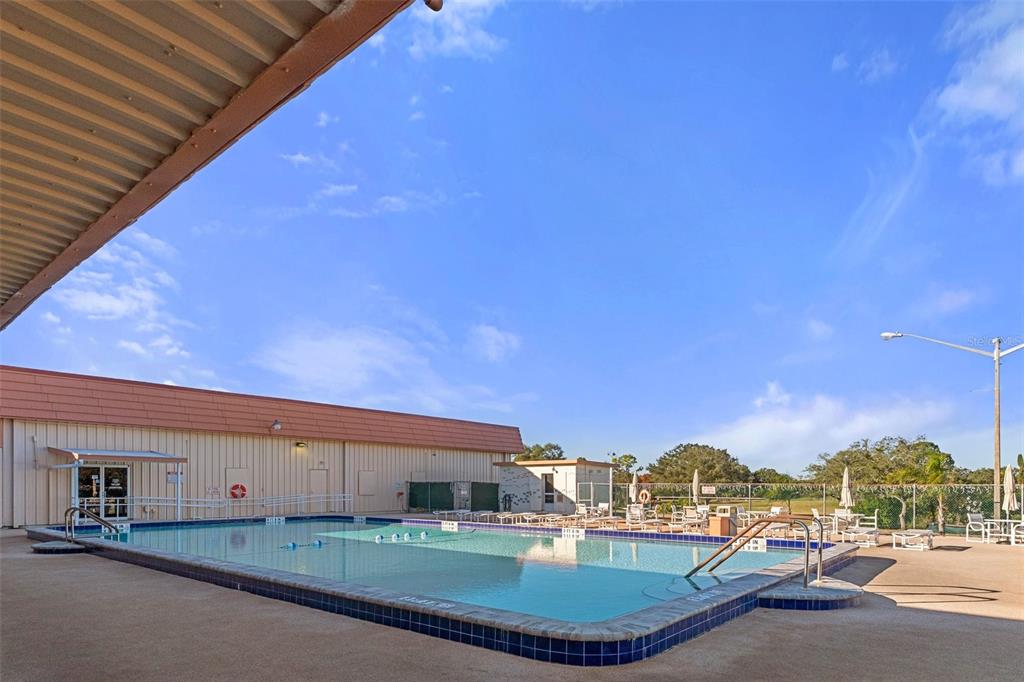 16203 Brookridge Boulevard Brooksville, FL 34613 - Photo 39 of 44 a view of a swimming pool with a patio