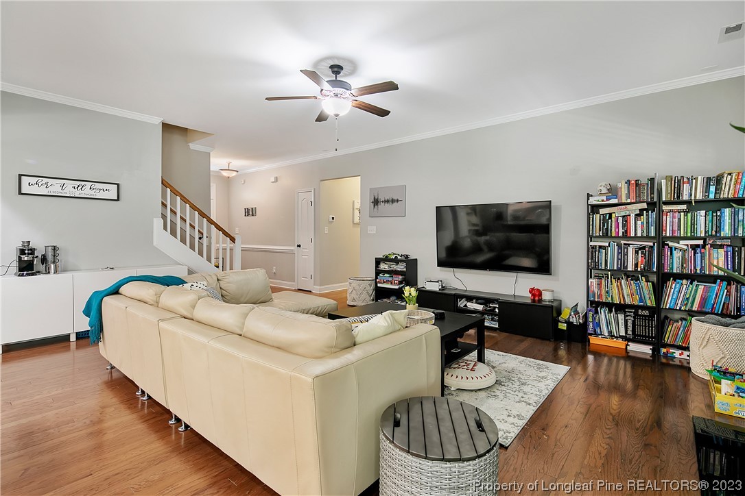 164 Valley Stream Road Spring Lake, NC 28390 - Photo 9 of 49 a living room with furniture and a flat screen tv