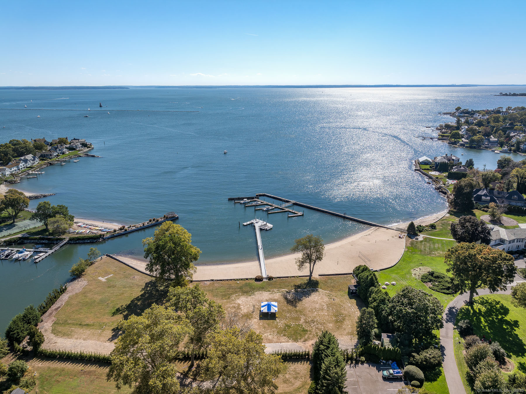 42 Signal Road Stamford, CT 06902 - Photo 2 of 15 an aerial view of a house with a yard