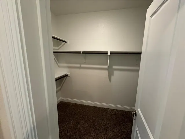 a close view of closet