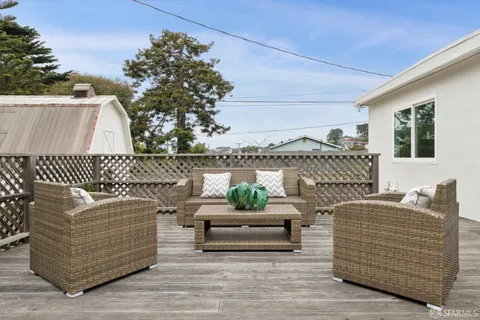 a view of a couches in the patio