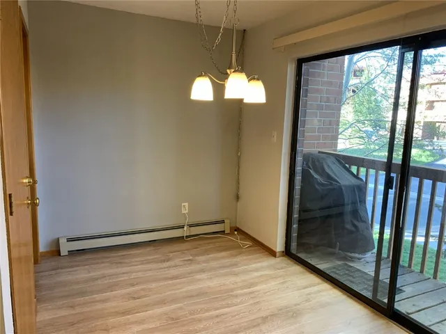 a view of wooden balcony with outdoor space
