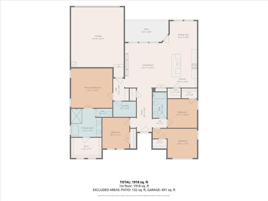 1652 West Wintergreen Road Lancaster, TX 75134 - Photo 25 of 25 Floor plan